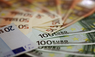 Eurosedlar av olika valörer